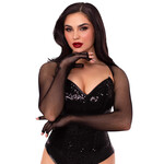 Leg Avenue Fishnet Fingerless Gloved Shrug