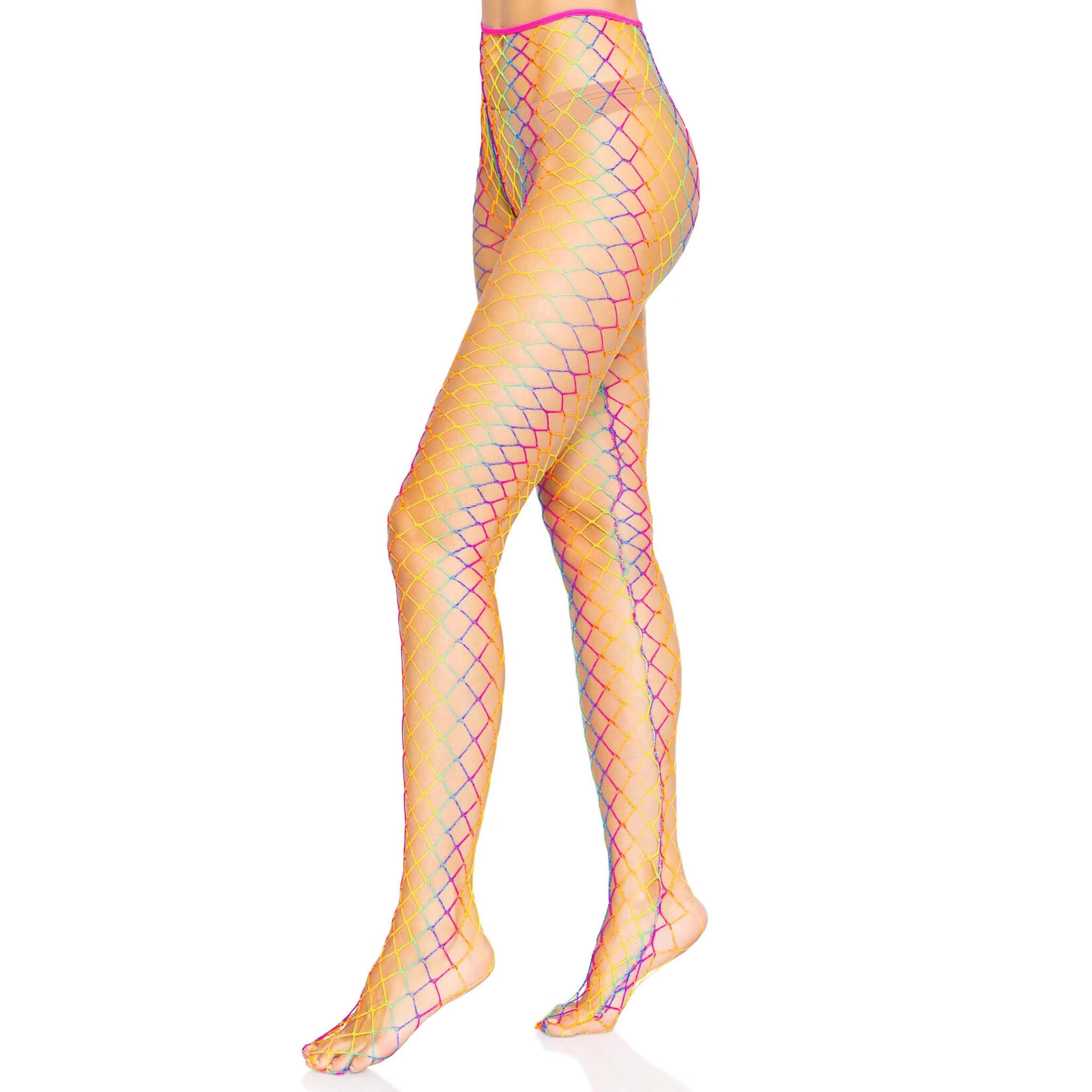 Leg Avenue Ombre Rainbow Woven Net Tights