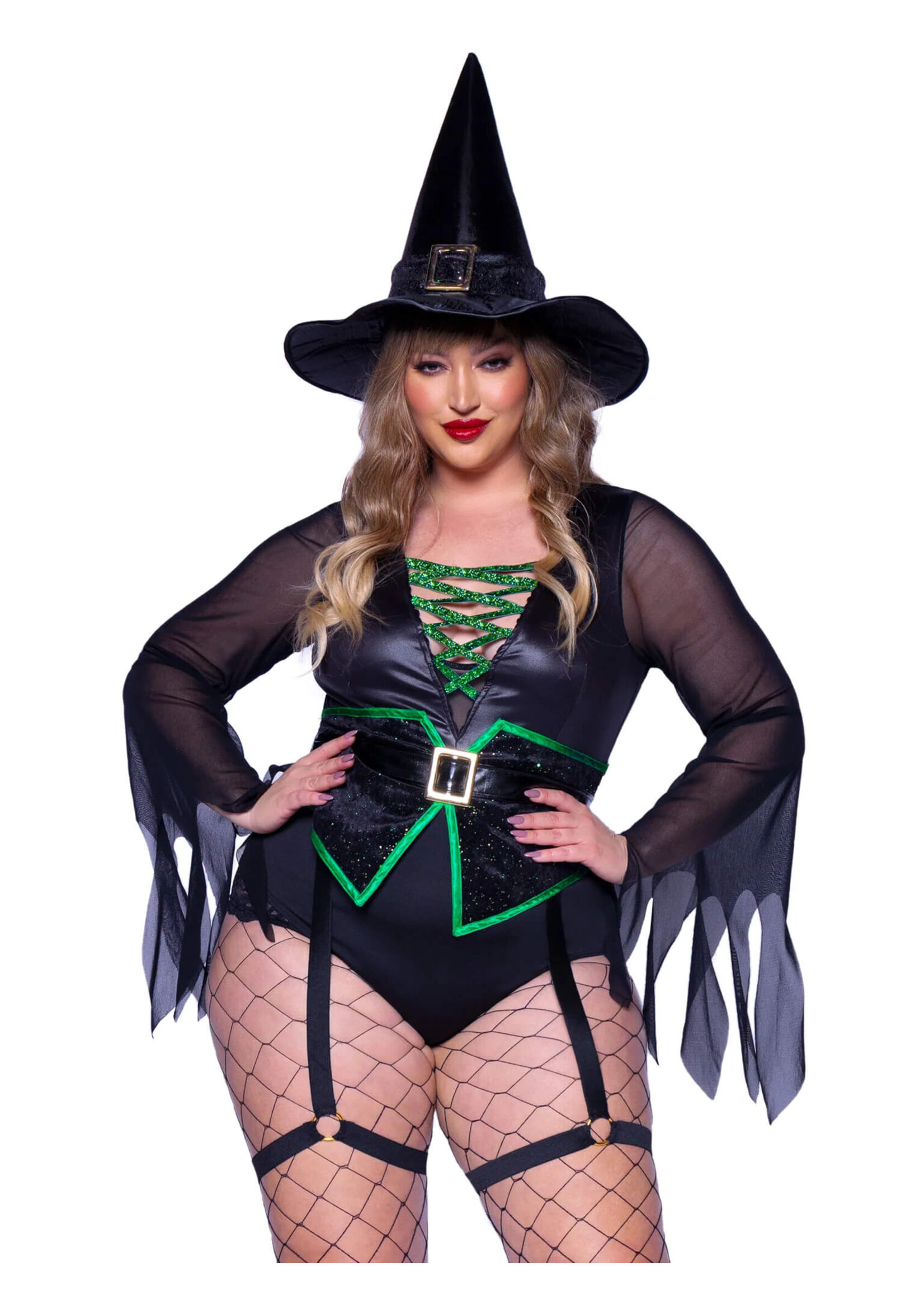 Leg Avenue 2 PC Broomstick Babe Plus
