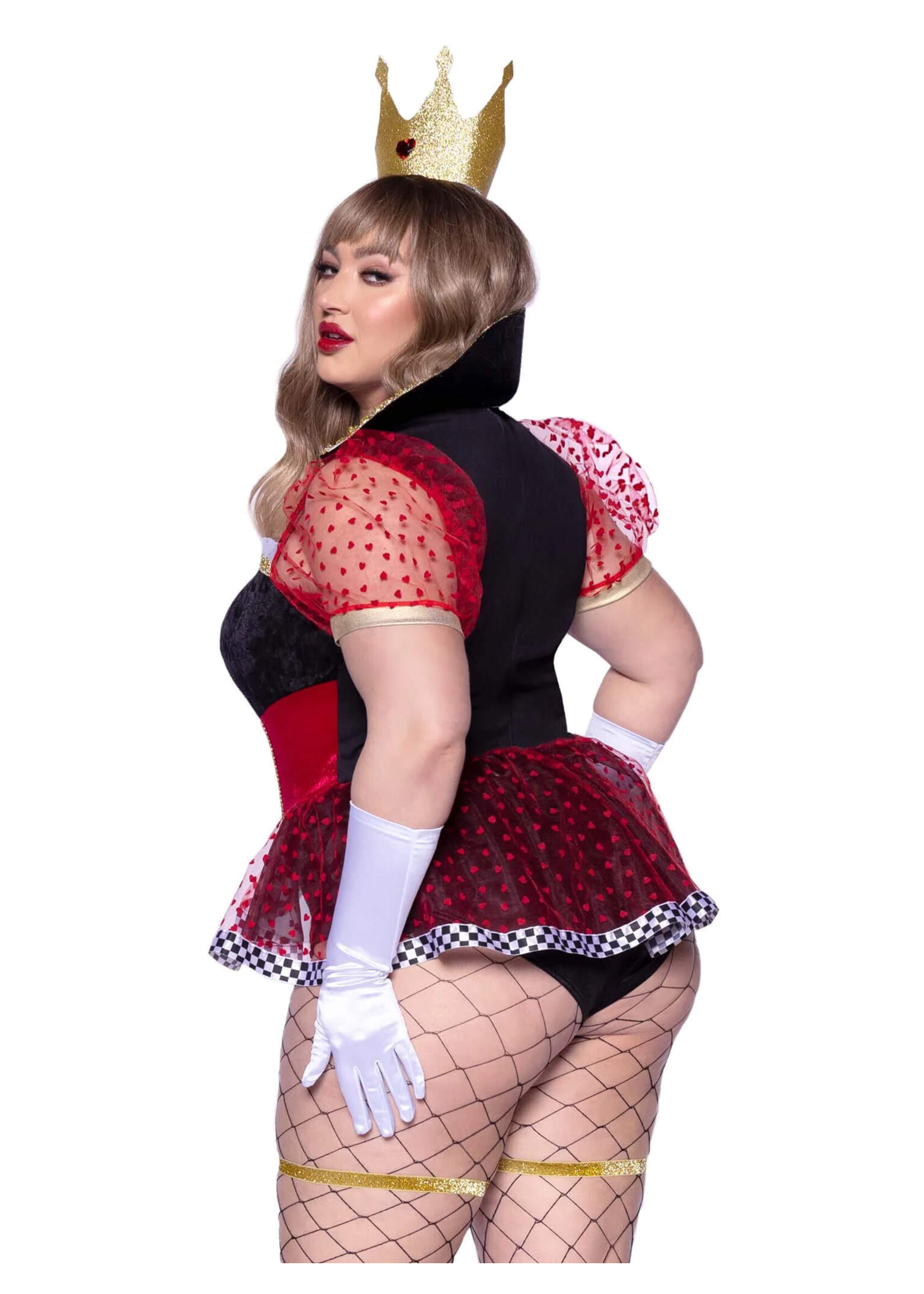 Leg Avenue 2pc Ravishing Red Queen Plus