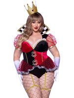 Leg Avenue 2pc Ravishing Red Queen Plus
