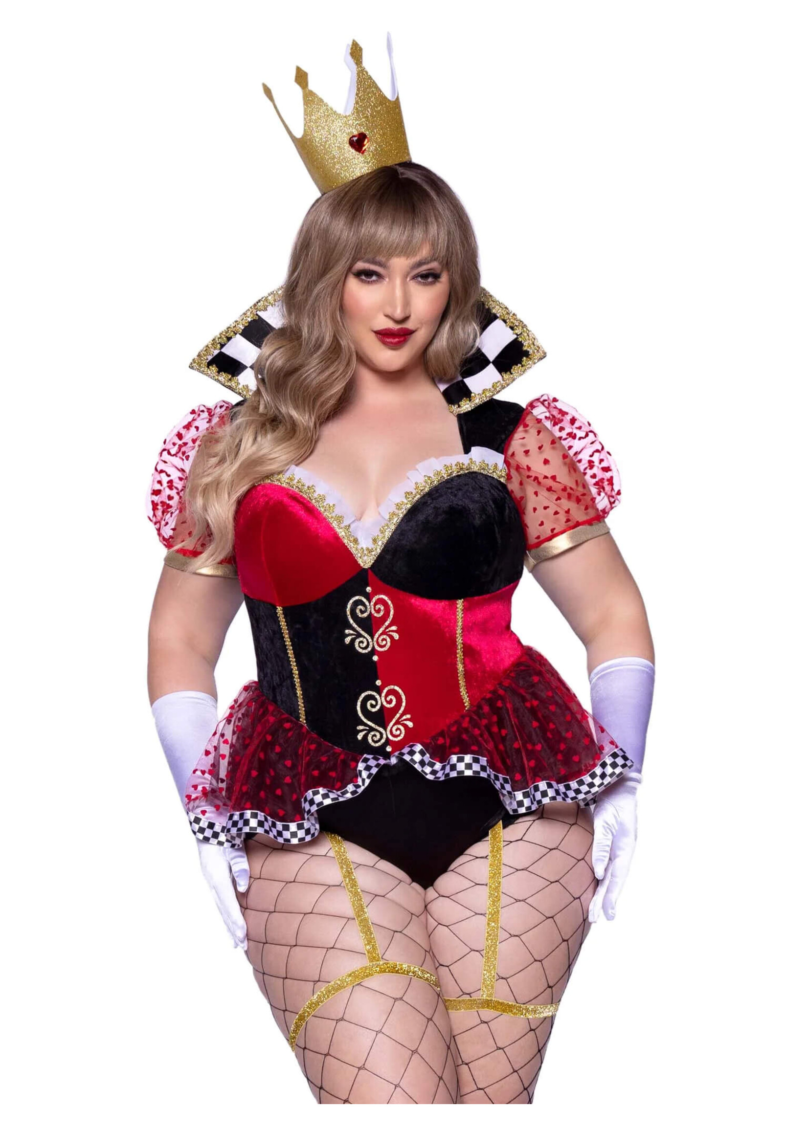 Leg Avenue 2pc Ravishing Red Queen Plus