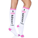 Leg Avenue Pussycat Knee Socks