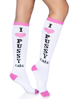 Leg Avenue Pussycat Knee Socks