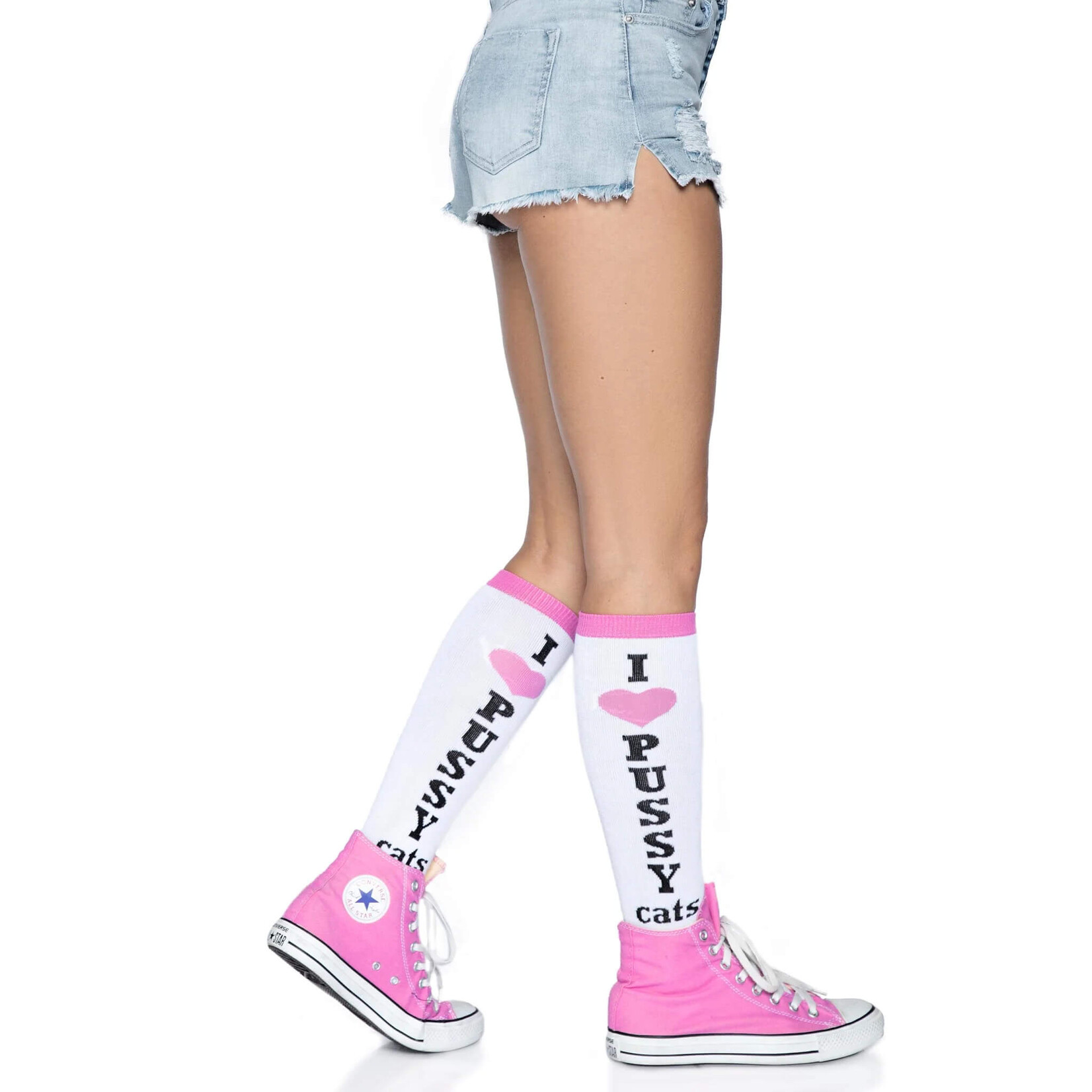Leg Avenue Pussycat Knee Socks