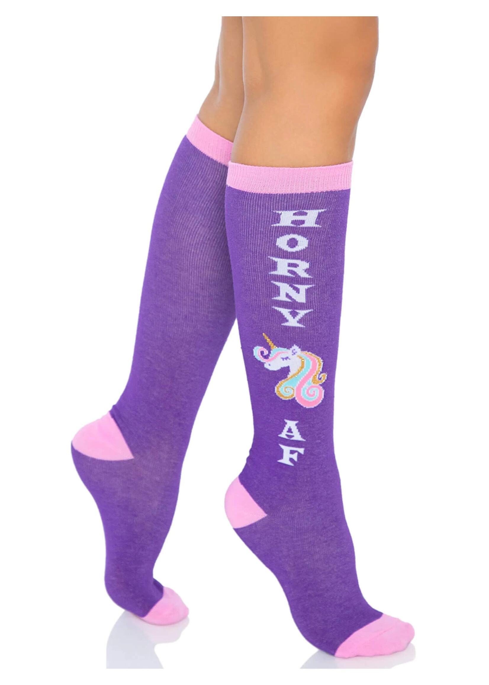 Leg Avenue Horny AF Knee Socks