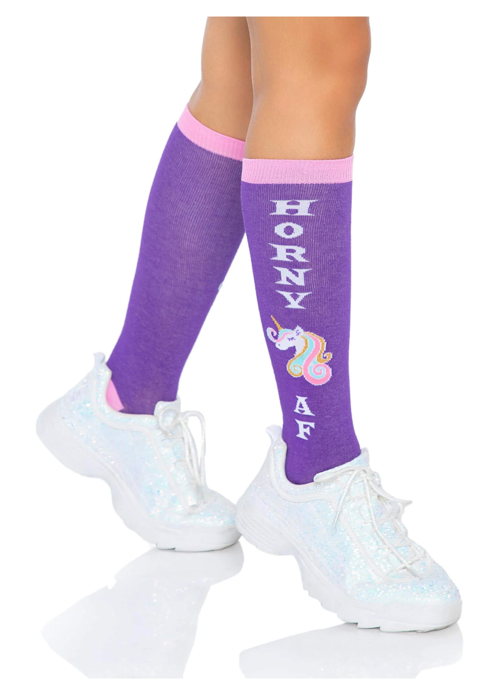 Leg Avenue Horny AF Knee Socks