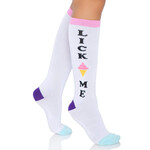 Leg Avenue Lick Me Knee Socks
