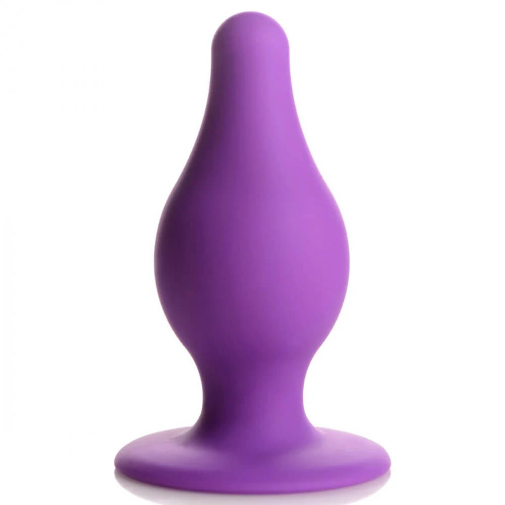 Squeeze-It Squeezable Tapered Medium Anal Plug - Purple