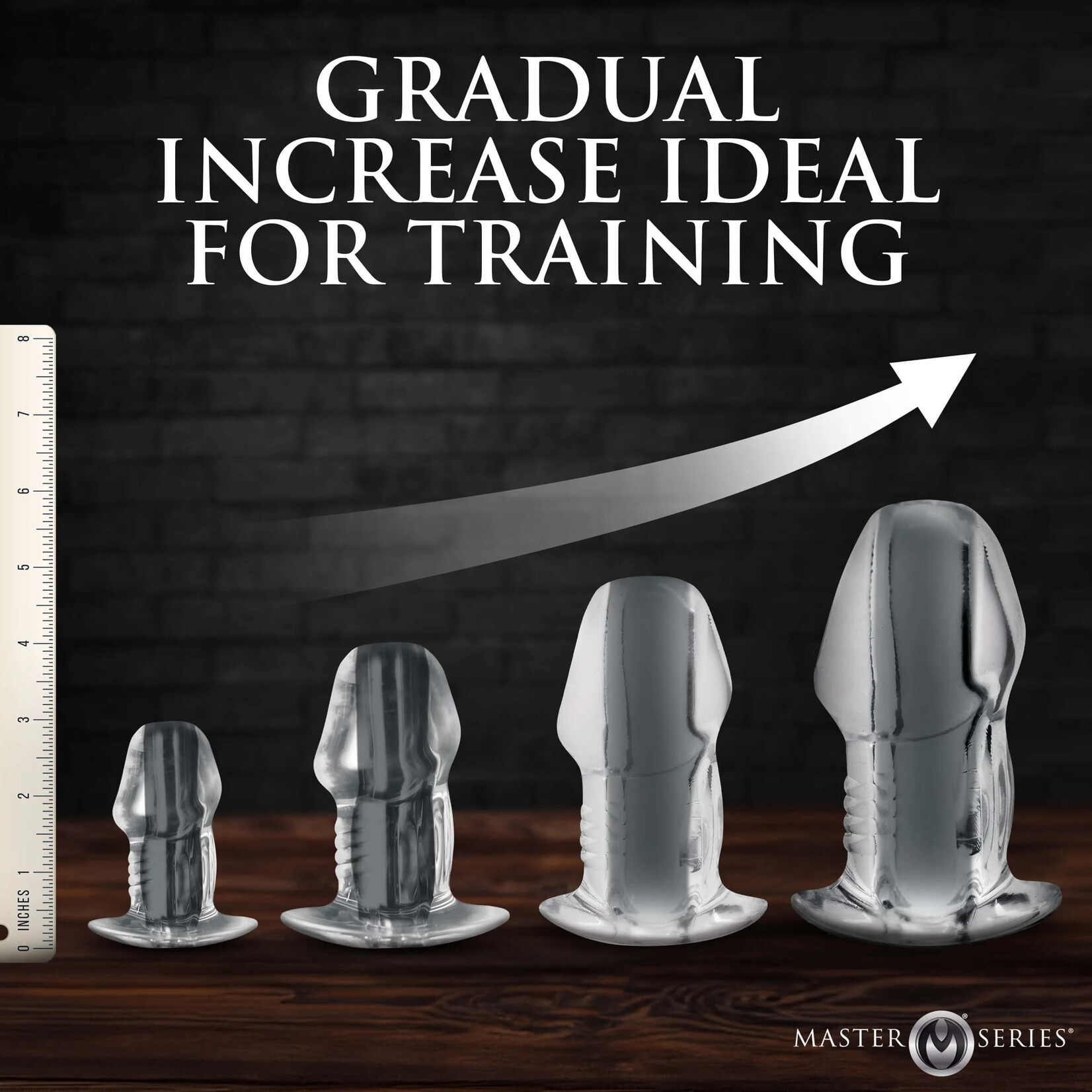 Dicked Clear Hollow Anal Plug