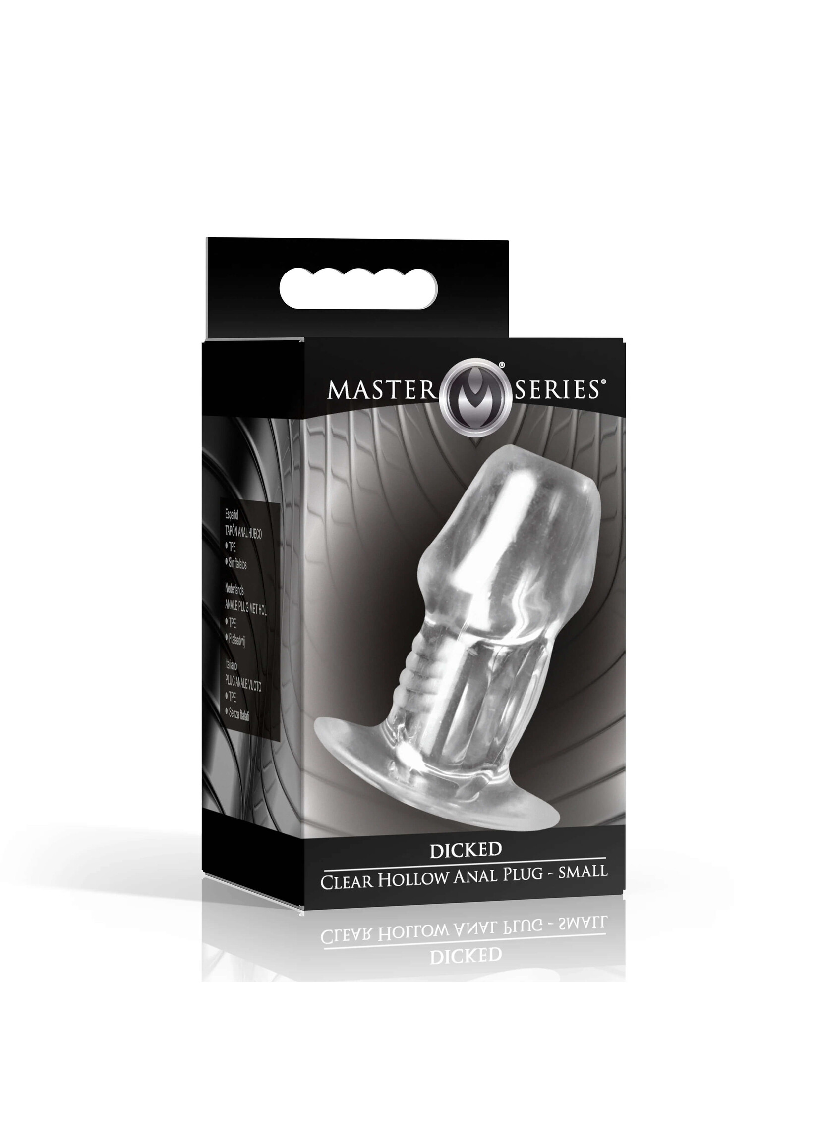 Dicked Clear Hollow Anal Plug