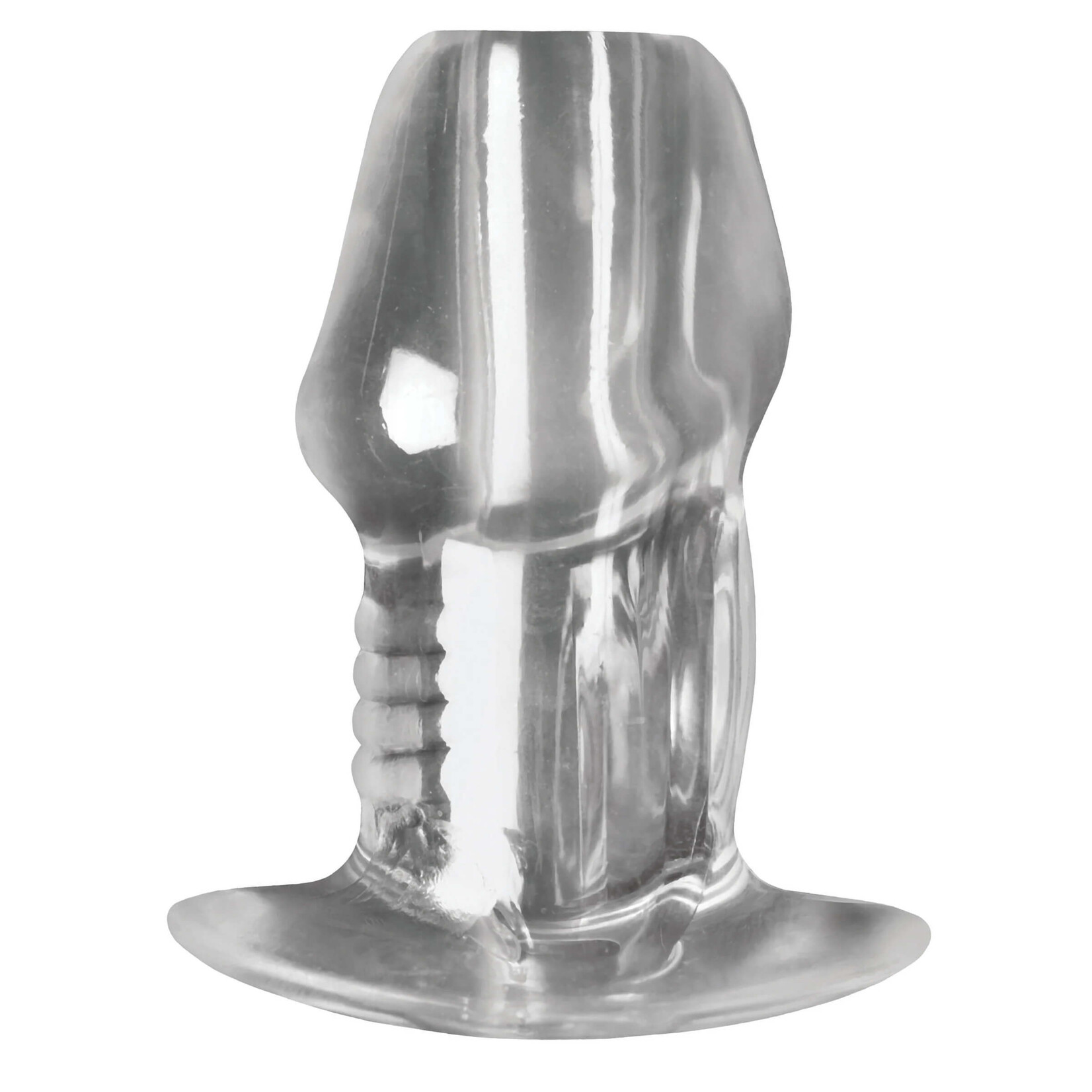 Dicked Clear Hollow Anal Plug
