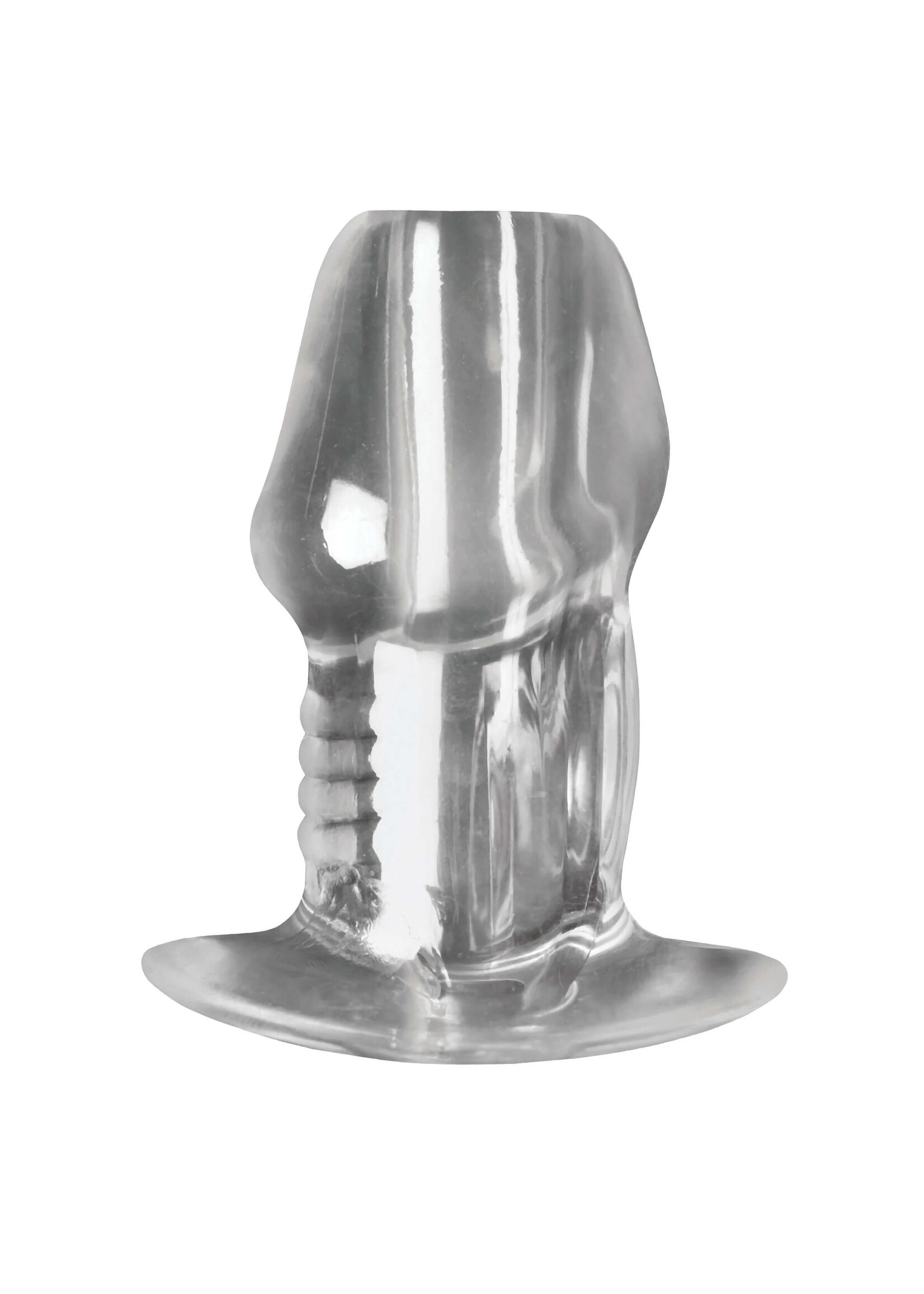 Dicked Clear Hollow Anal Plug
