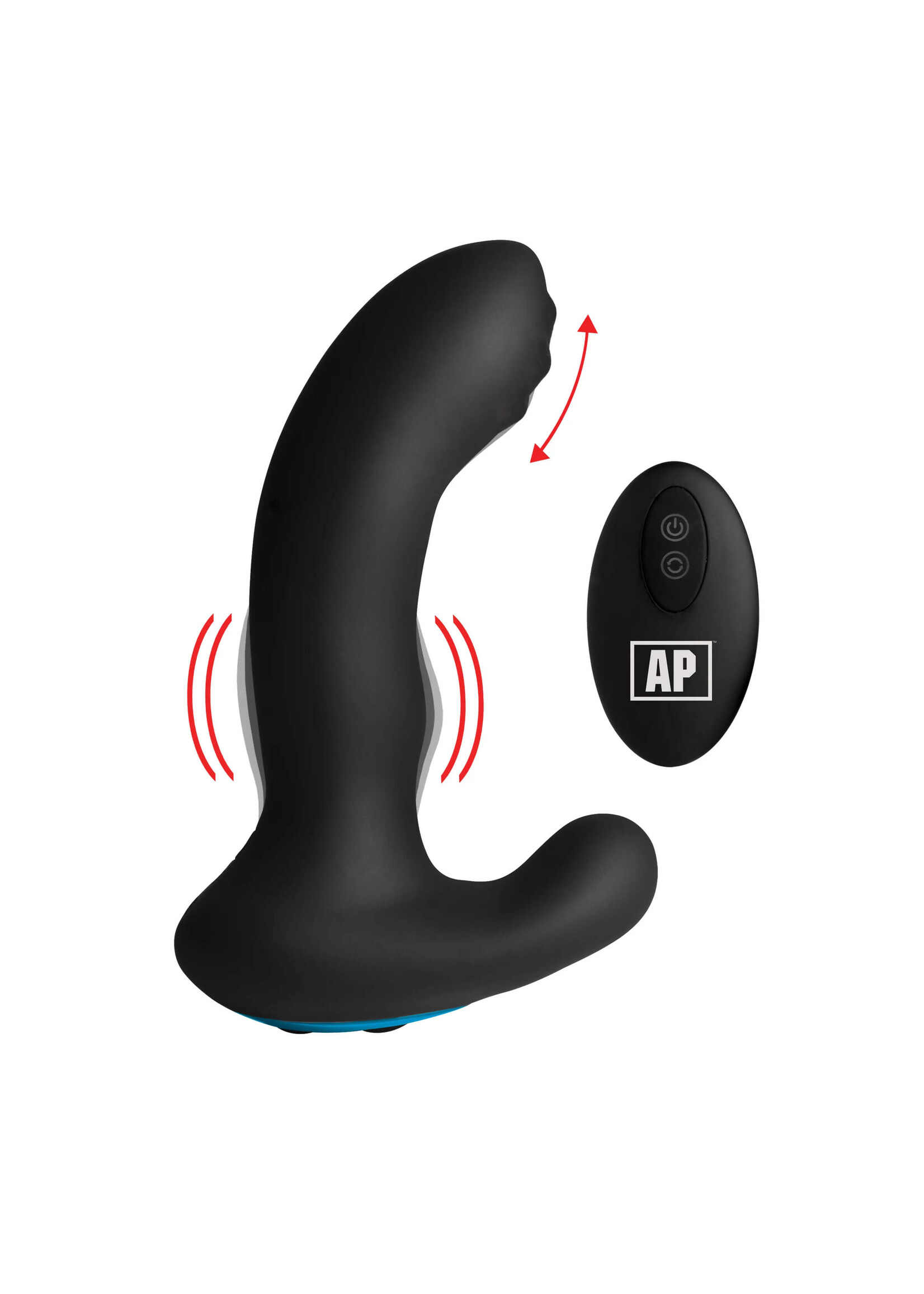 XR Brands 10X P-MASSAGE Silicone Prostate Stimulator With Stroking Bead