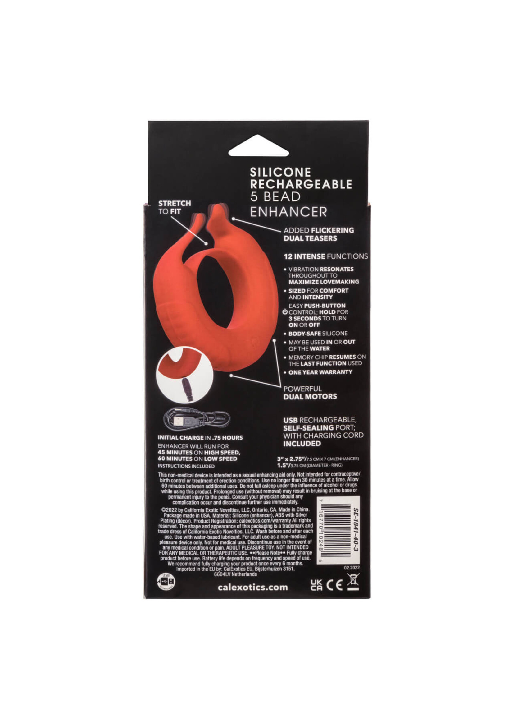 Cal Exotic Novelties Silicone Rechargeable Taurus Enhancer