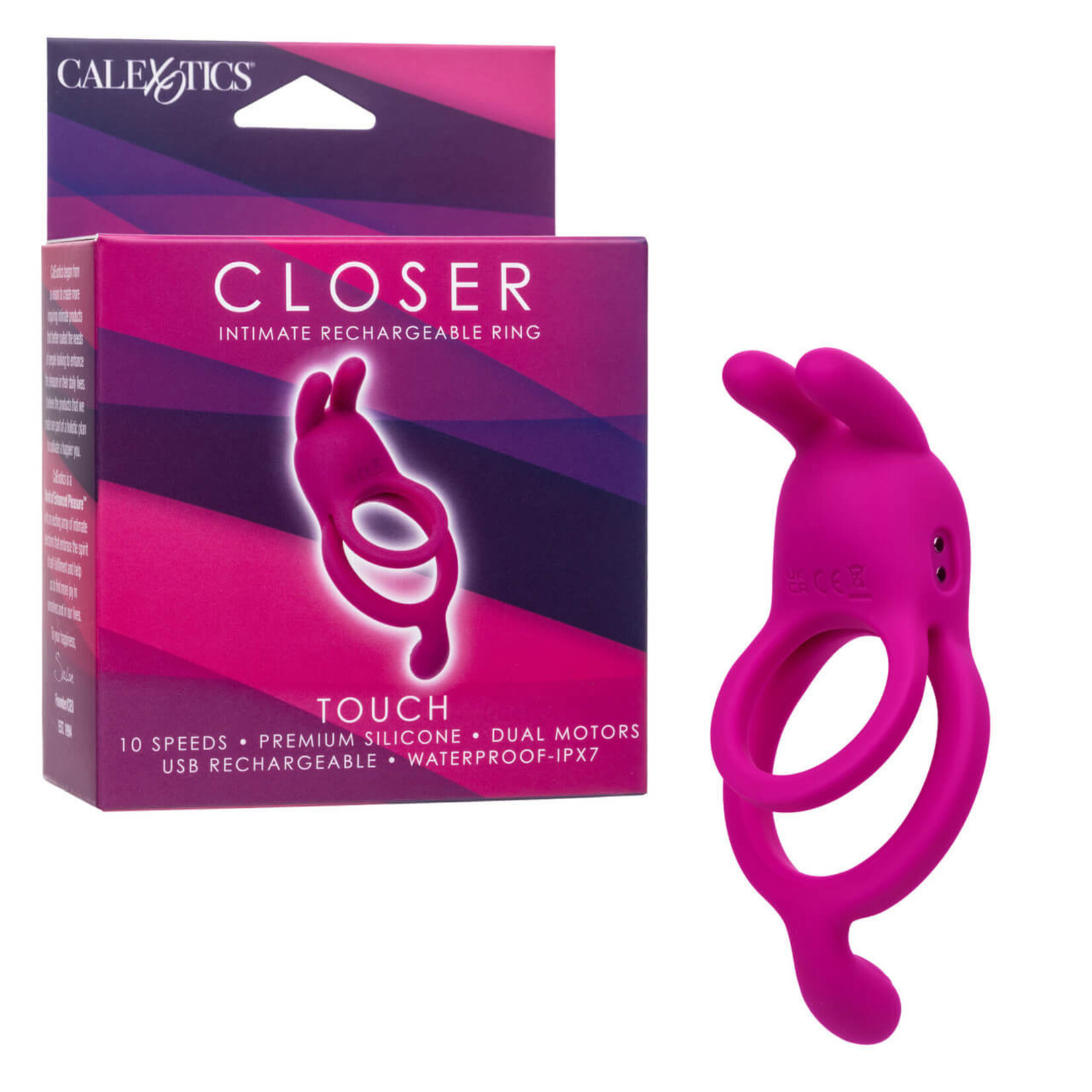 Cal Exotic Novelties Closer Intimate Rechargeable Ring Touch