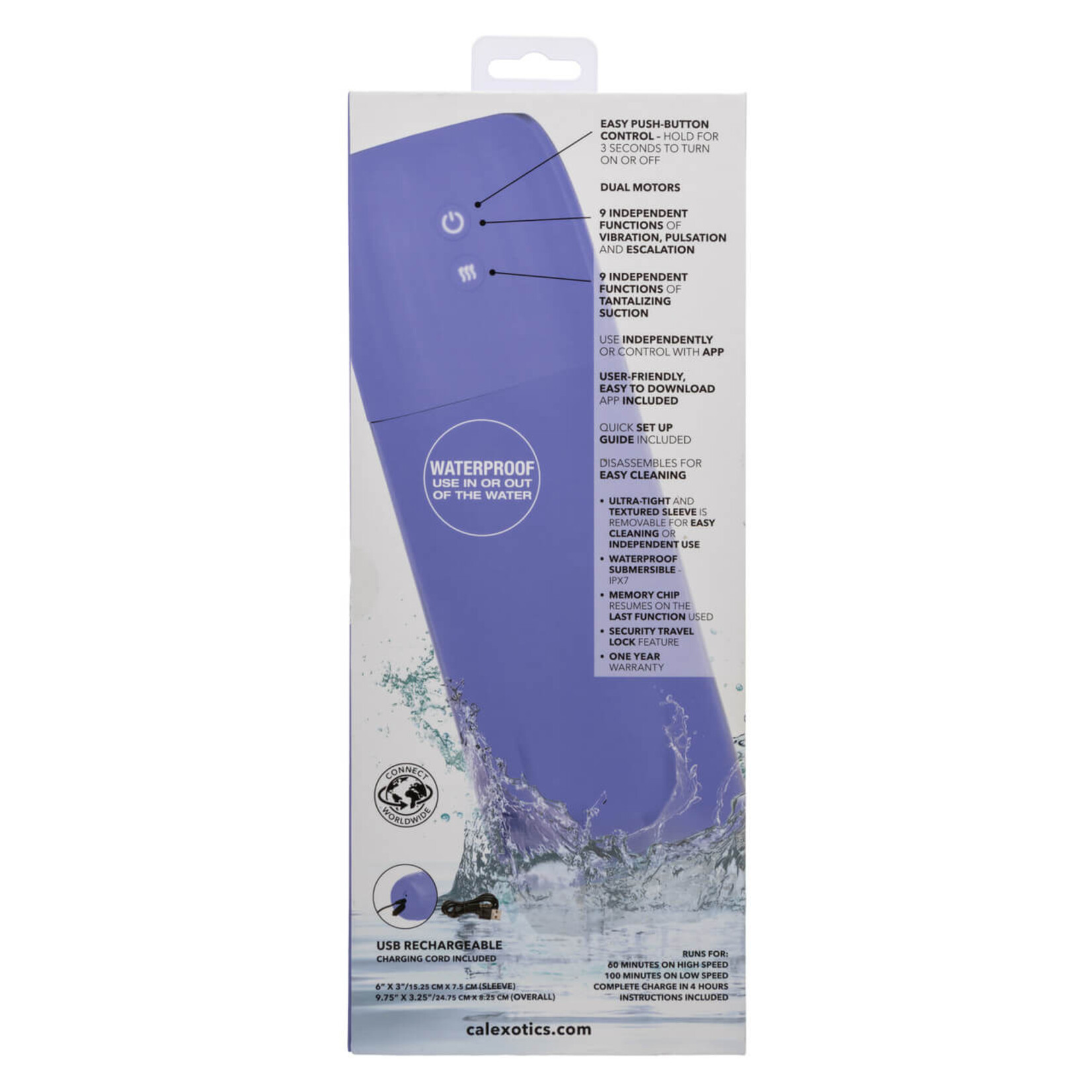 Cal Exotic Novelties CalExotics Connect Stroker with Vibration and Suction