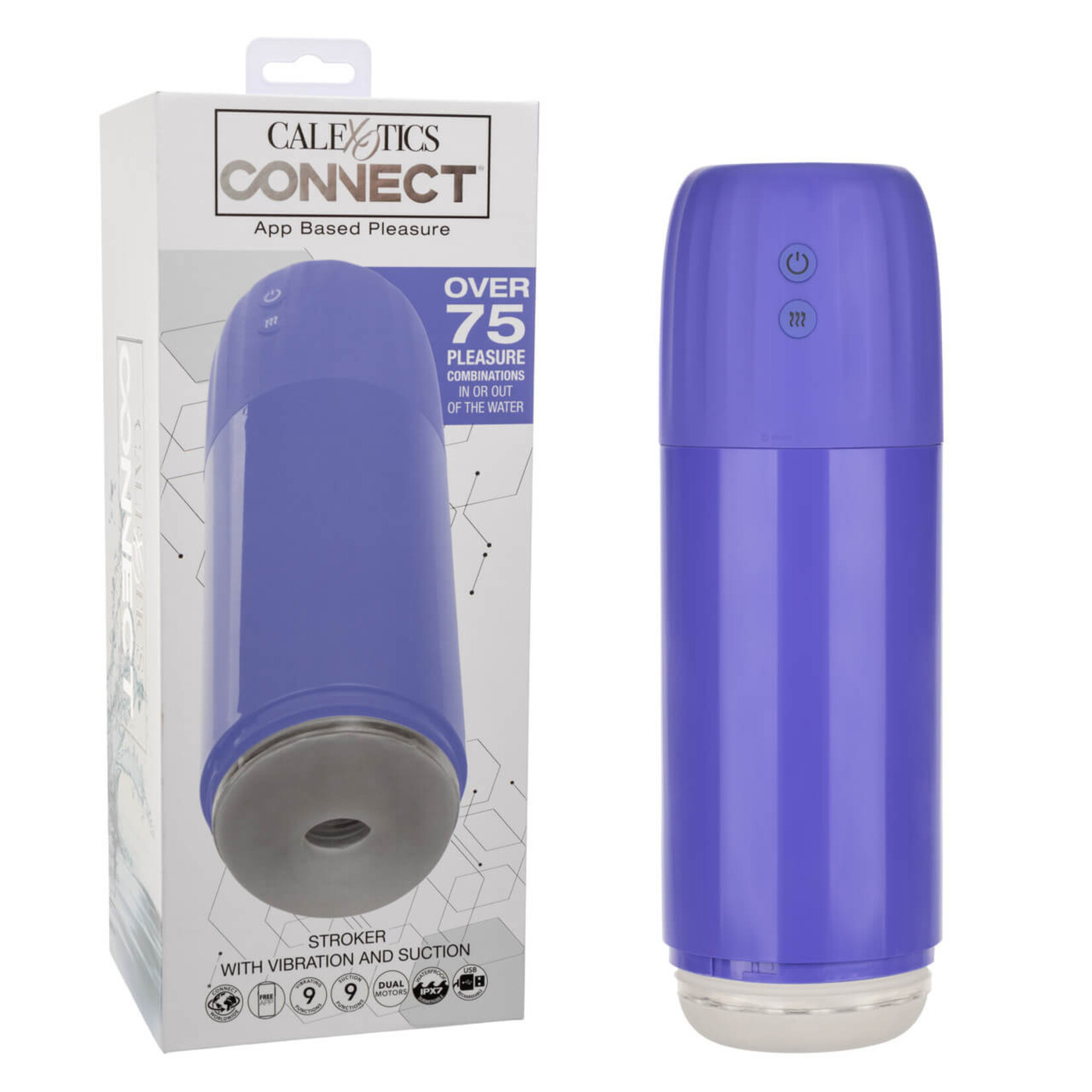 Cal Exotic Novelties CalExotics Connect Stroker with Vibration and Suction
