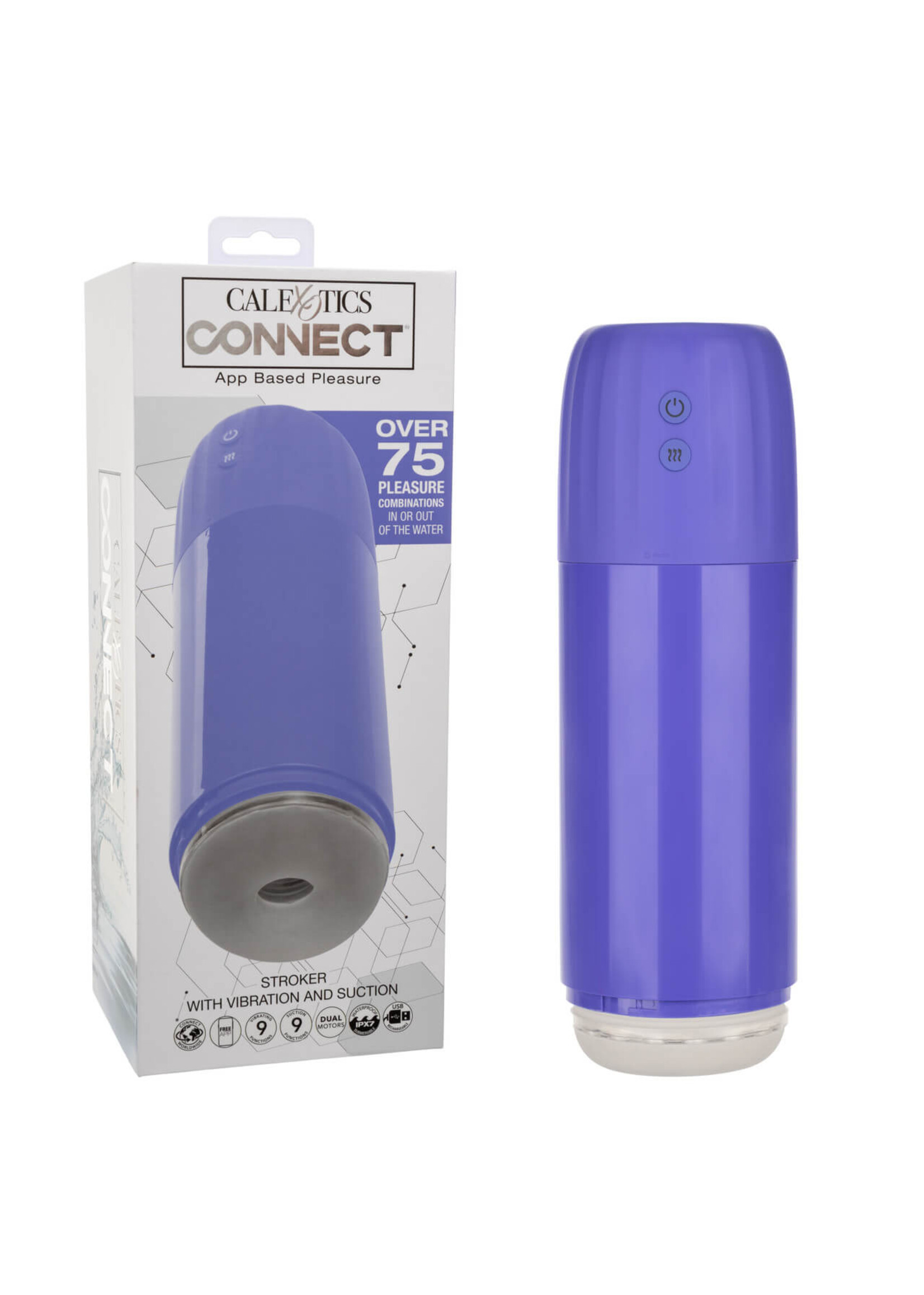 Cal Exotic Novelties CalExotics Connect Stroker with Vibration and Suction