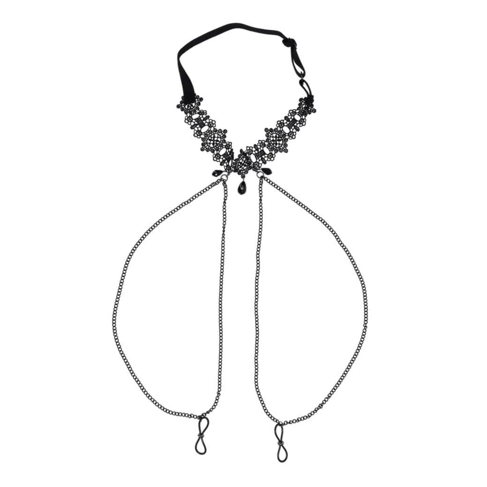 Sportsheets Sportsheets Sex & Mischief Lace Collar with Nipple Ties