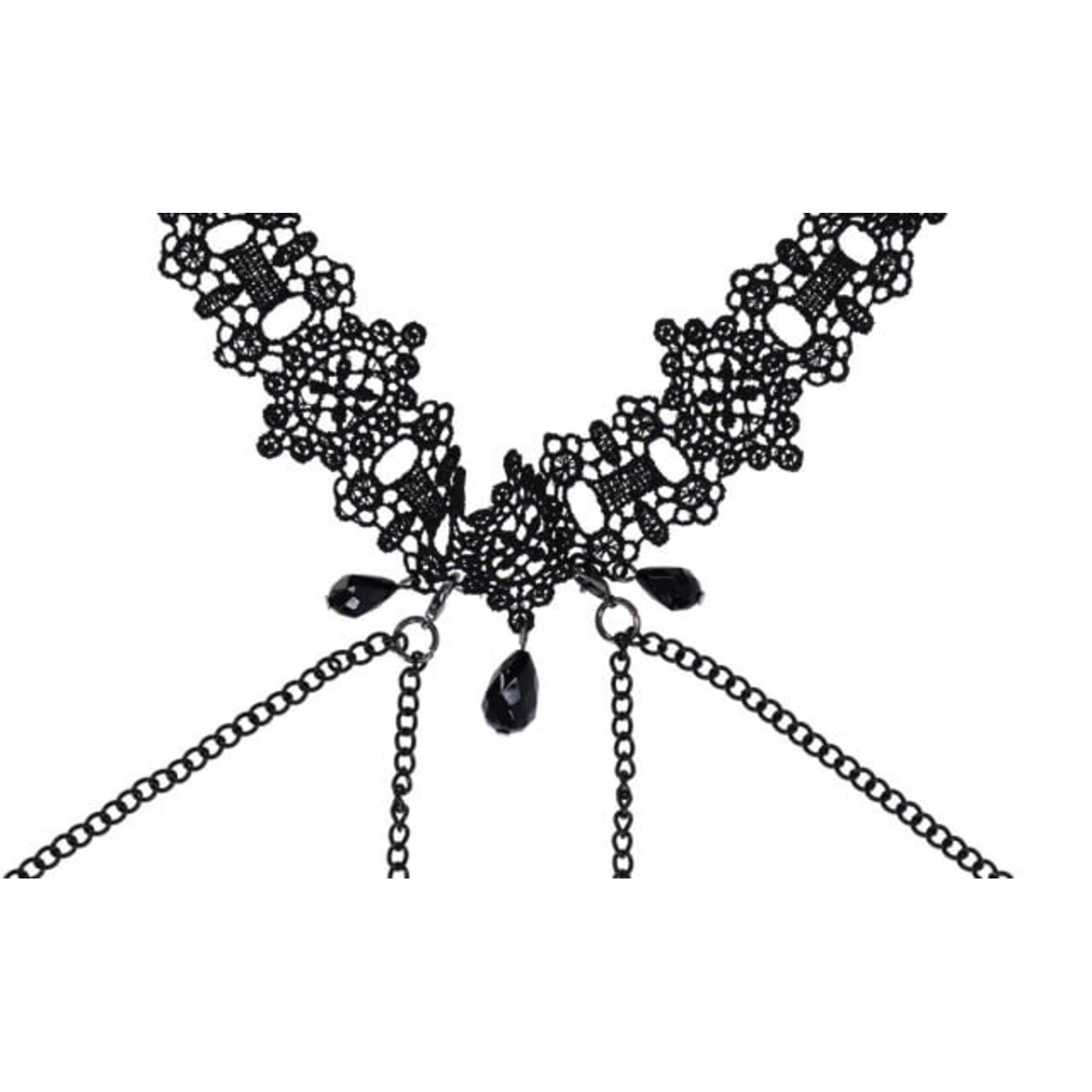 Sportsheets Sportsheets Sex & Mischief Lace Collar with Nipple Ties