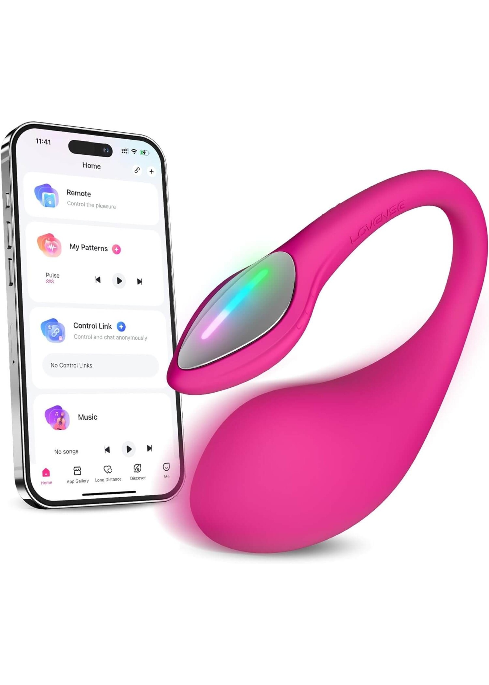 Lovense Lovense Lush 4 Bluetooth Remote-Controlled Egg Vibrator