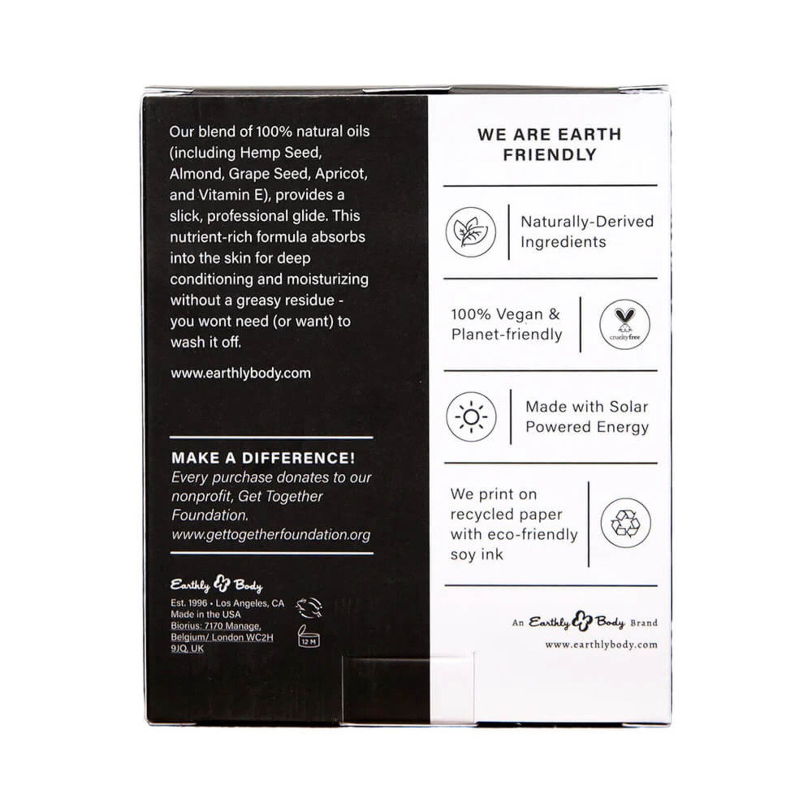 Earthly Body Hemp Seed Holiday '25 Massage Oil Trio Gift Set