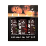 Earthly Body Hemp Seed Holiday '25 Massage Oil Trio Gift Set