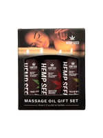 Earthly Body Hemp Seed Holiday '25 Massage Oil Trio Gift Set