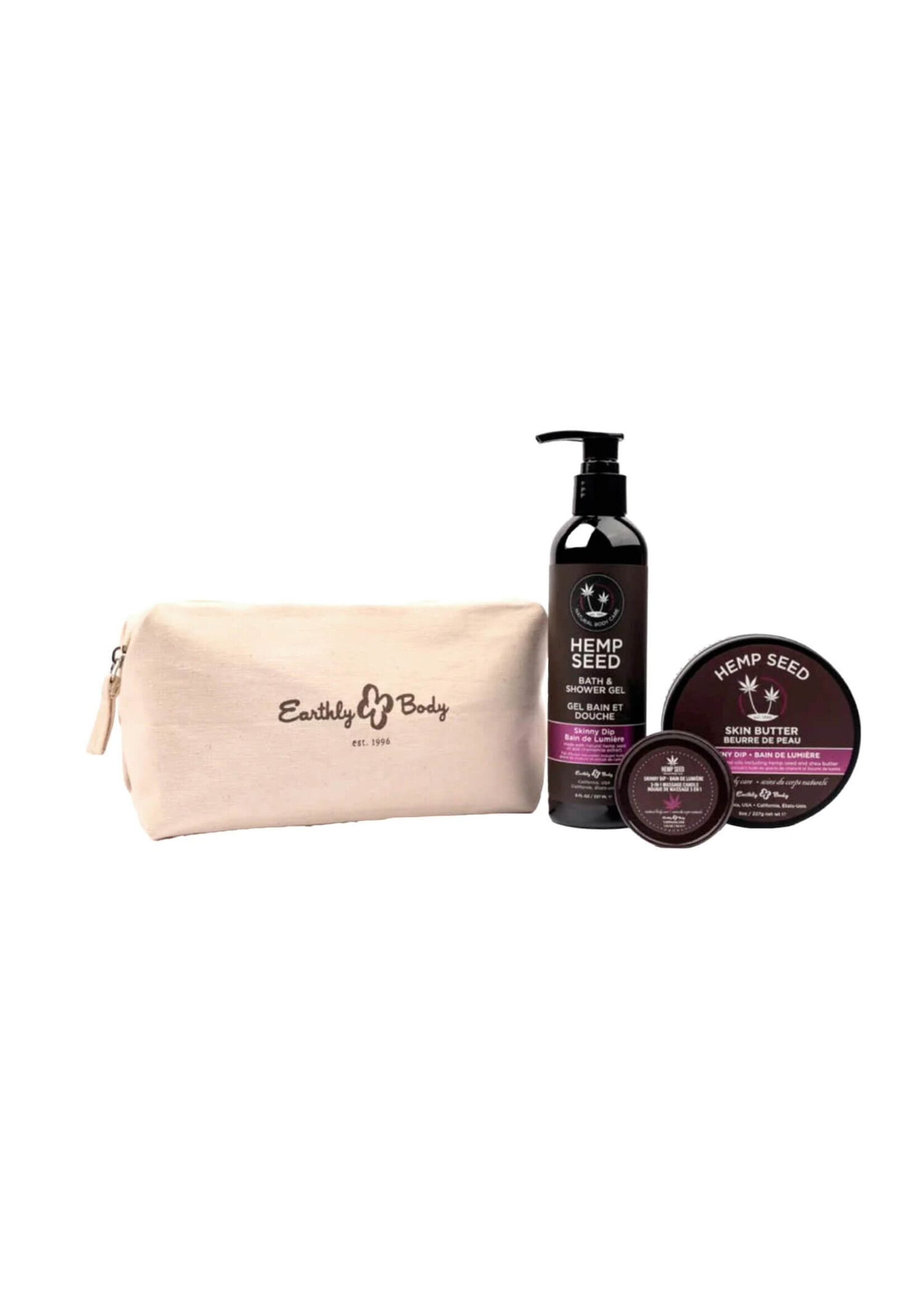 Earthly Body Hemp Seed Holiday Bag Skinny Dip