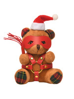 Holiday Bondage Bear Keychain - Brown