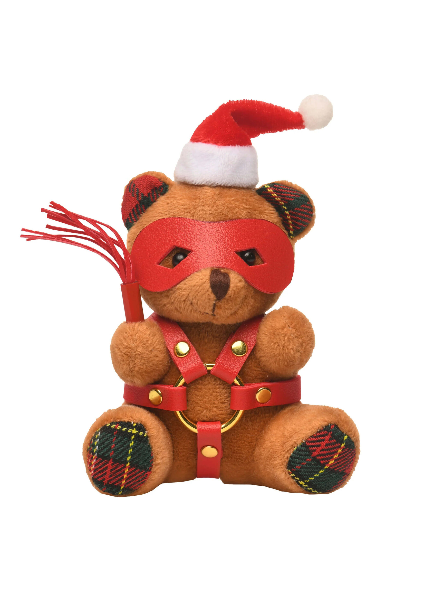 Holiday Bondage Bear Keychain - Brown