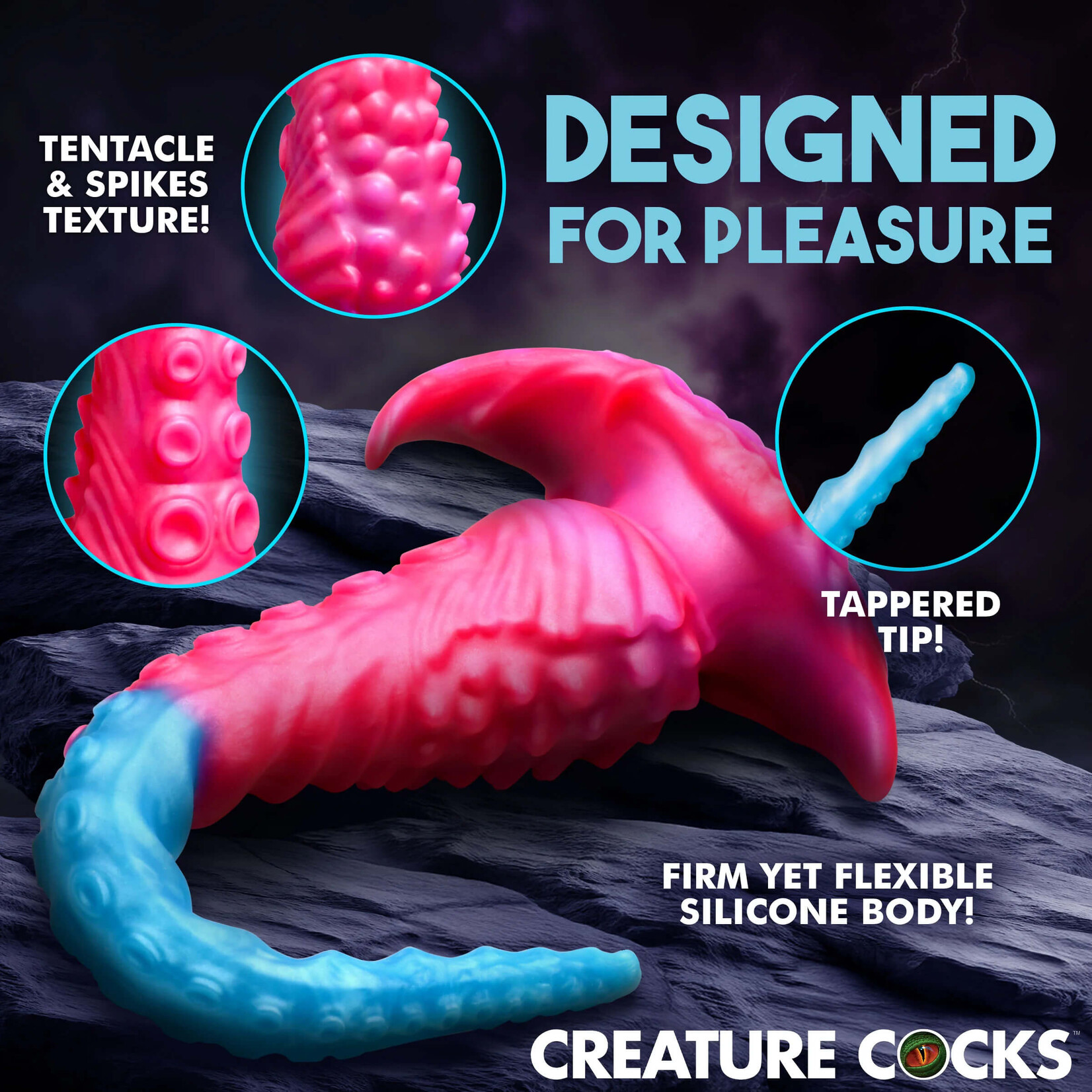 Creature Cocks Vibropus Vibrating Silicone Dildo