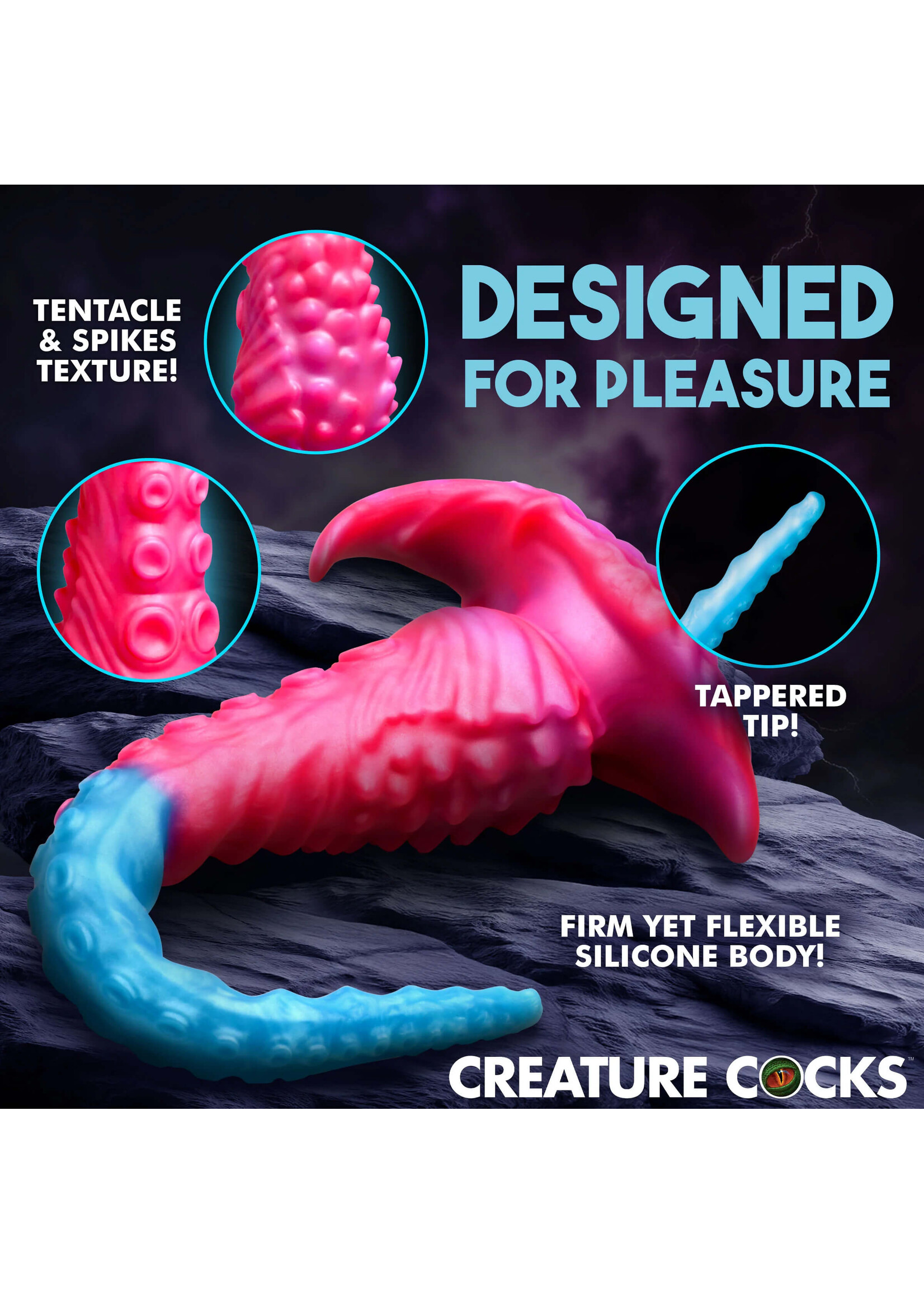 Creature Cocks Vibropus Vibrating Silicone Dildo