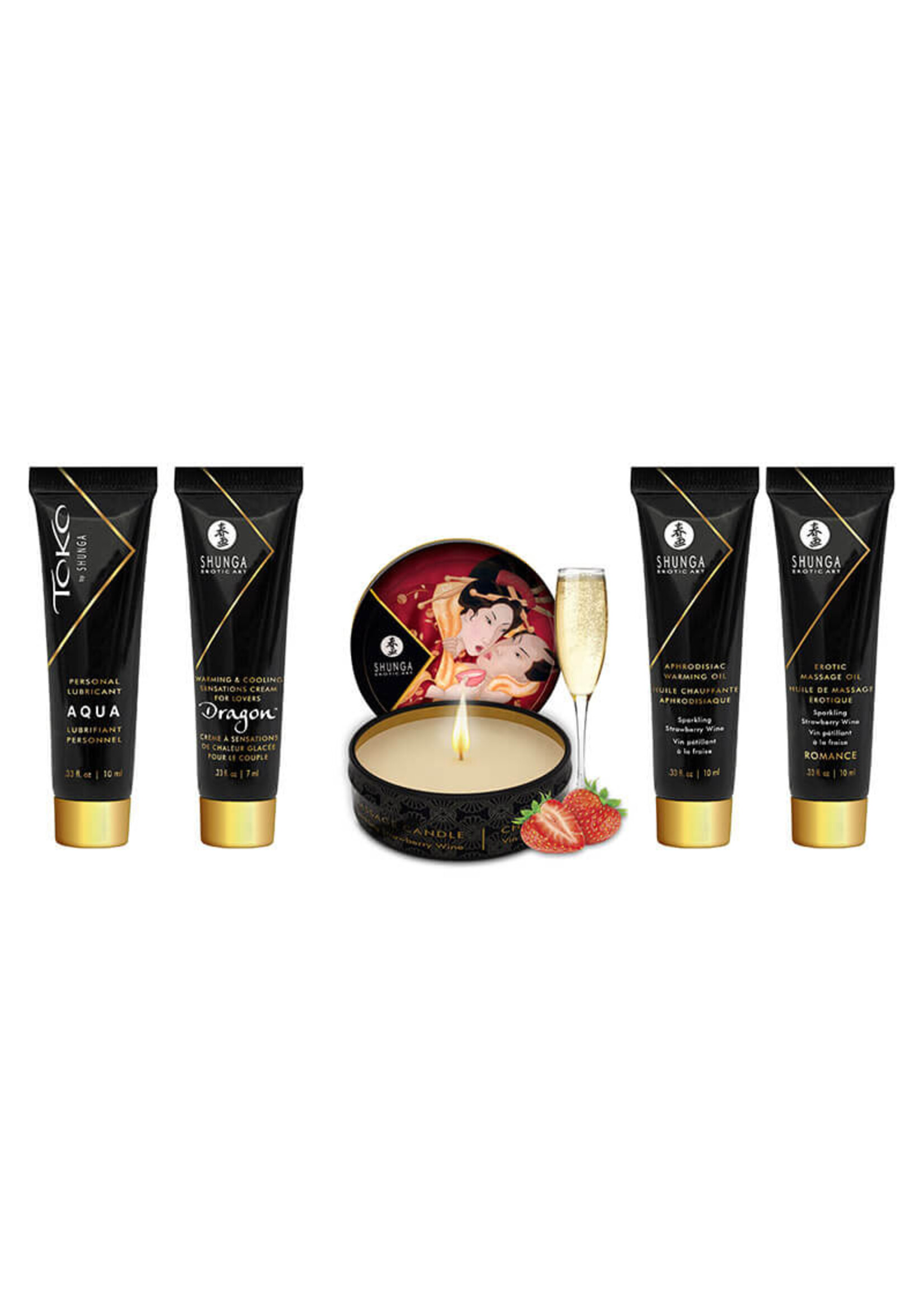 Shunga Geisha's Secrets-Sparkling Strawberry Wine