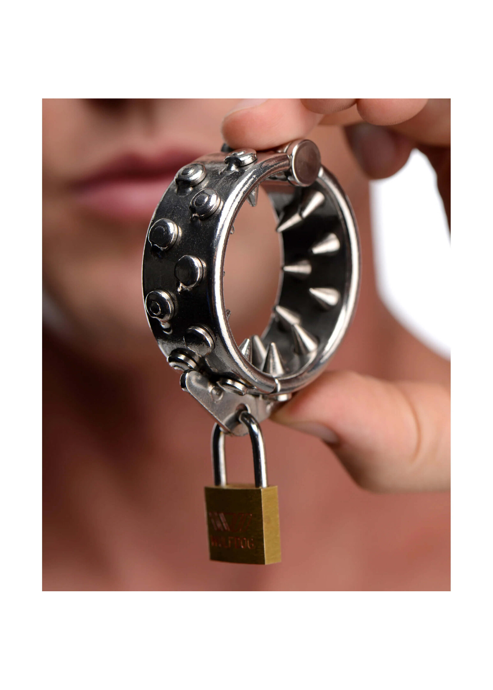 Impaler Locking CBT Ring with Spikes