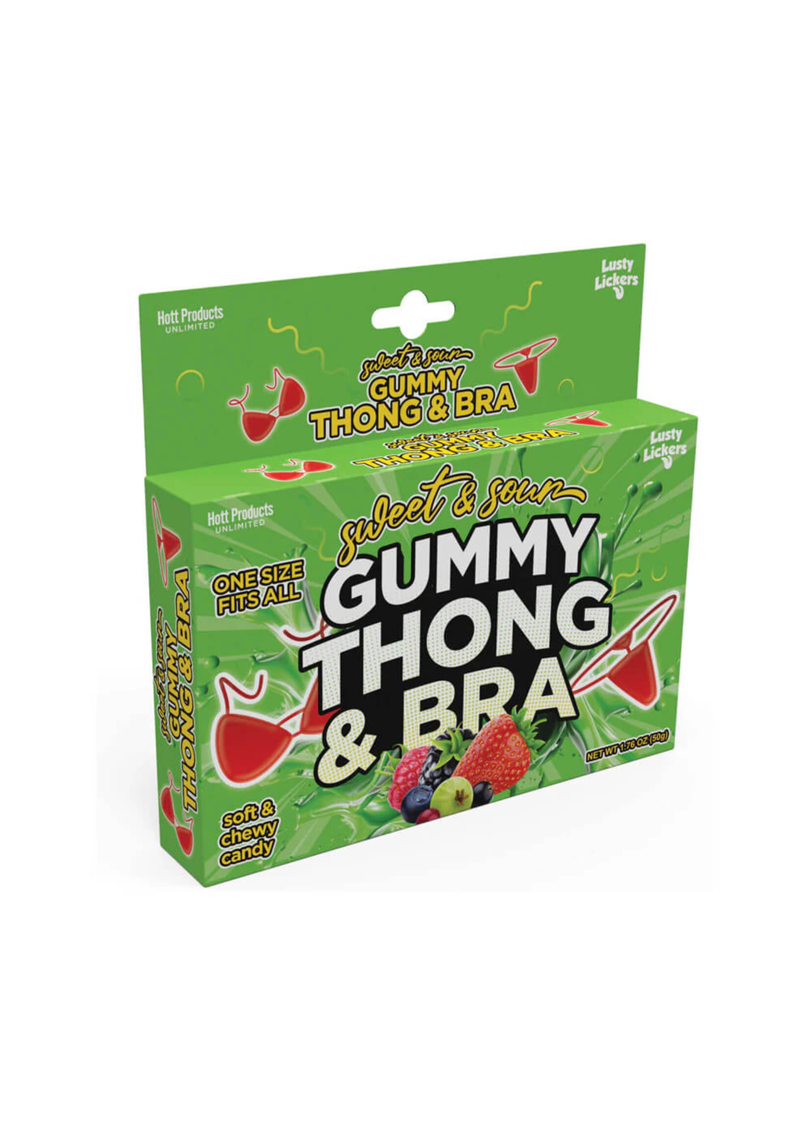 Sweet and Sour Gummy Thong and Bra