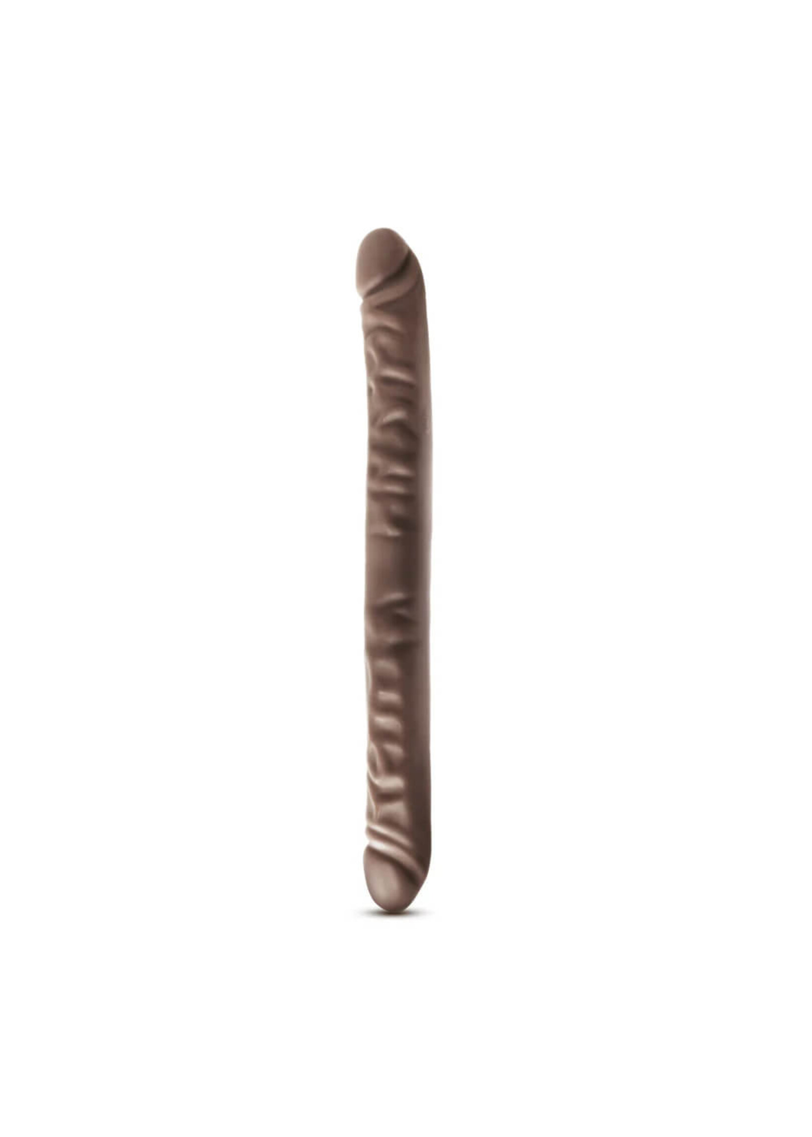 Blush Dr. Skin - 18 Inch Double Dildo - Chocolate