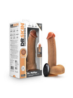 Blush Dr. Skin Silicone - Dr. Phillips - 8.5 Inch Thrusting Dildo - Tan