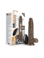 Blush Dr. Skin Silicone - Dr. Murphy - 8 Inch Thrusting Dildo - Chocolate