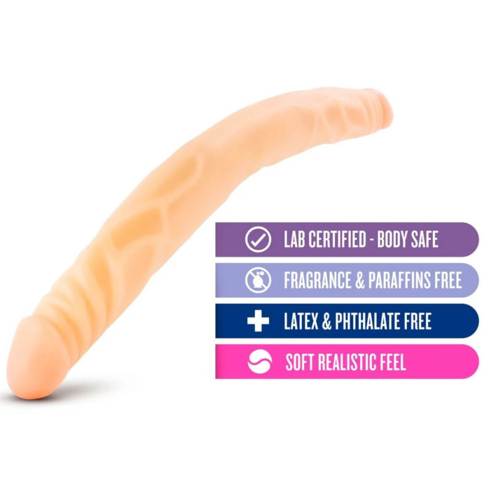 Blush B Yours - 14" Double Dildo - Beige