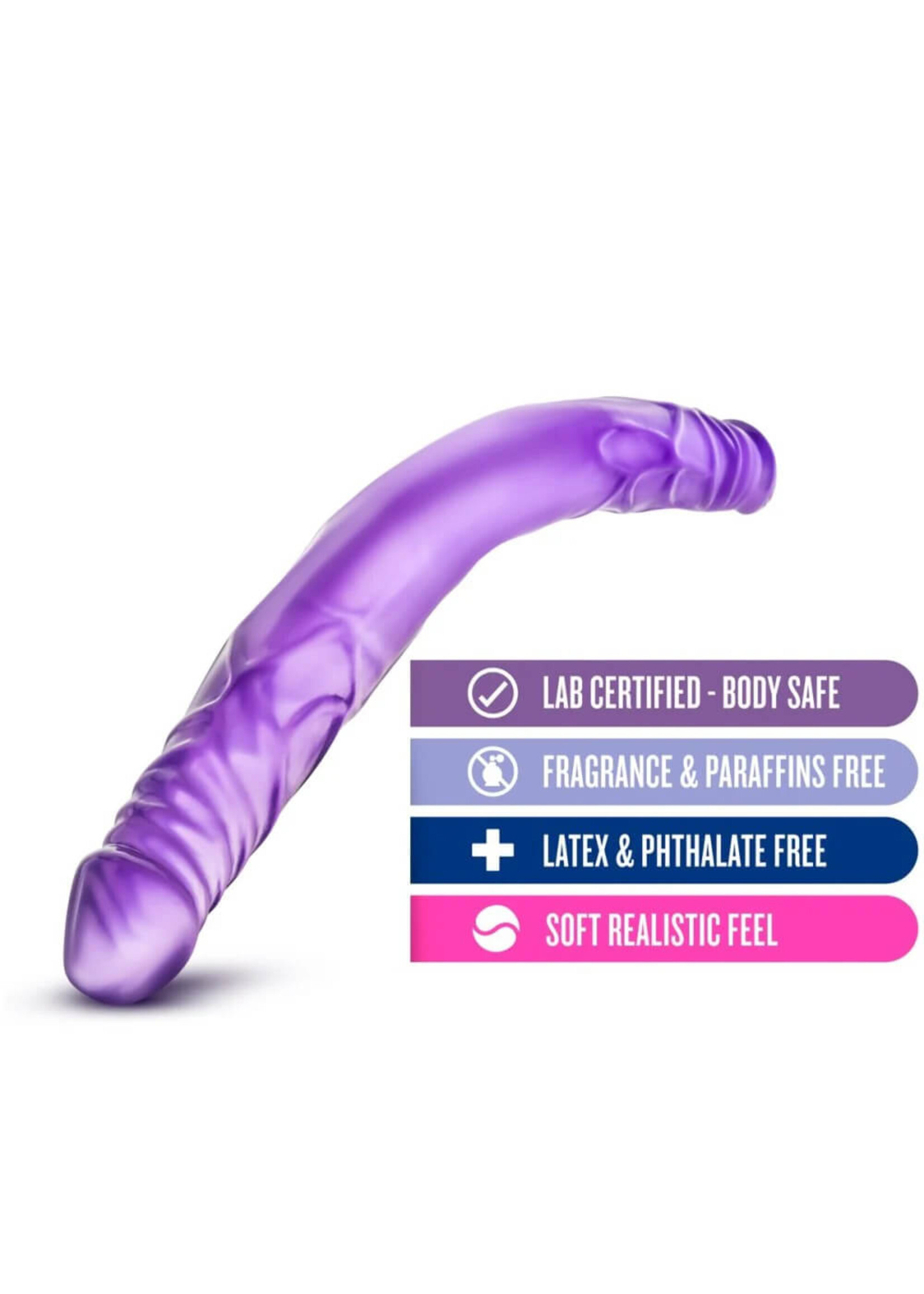 Blush B Yours - 14" Double Dildo Purple