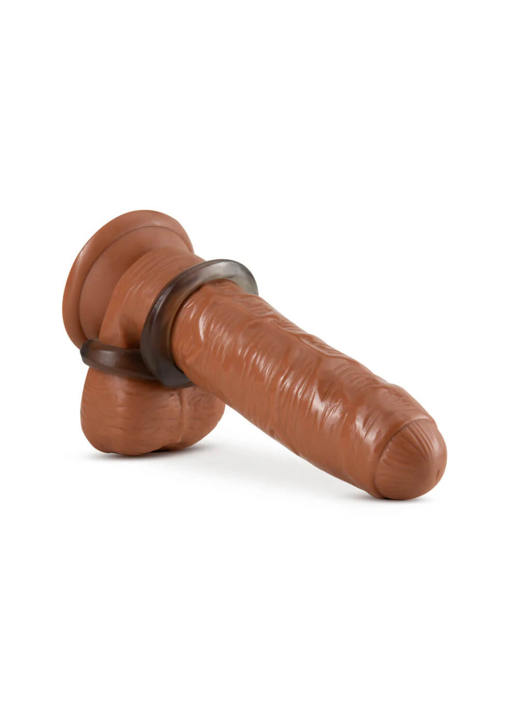 Blush Stay Hard - Cock Ring and Ball Strap - Black