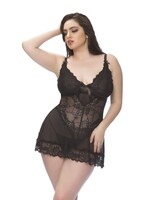 Oh La La Valentine Lacey Babydoll Plus