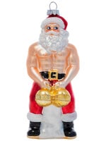 Cheeky Cheeky Pornament Big Balls Claus