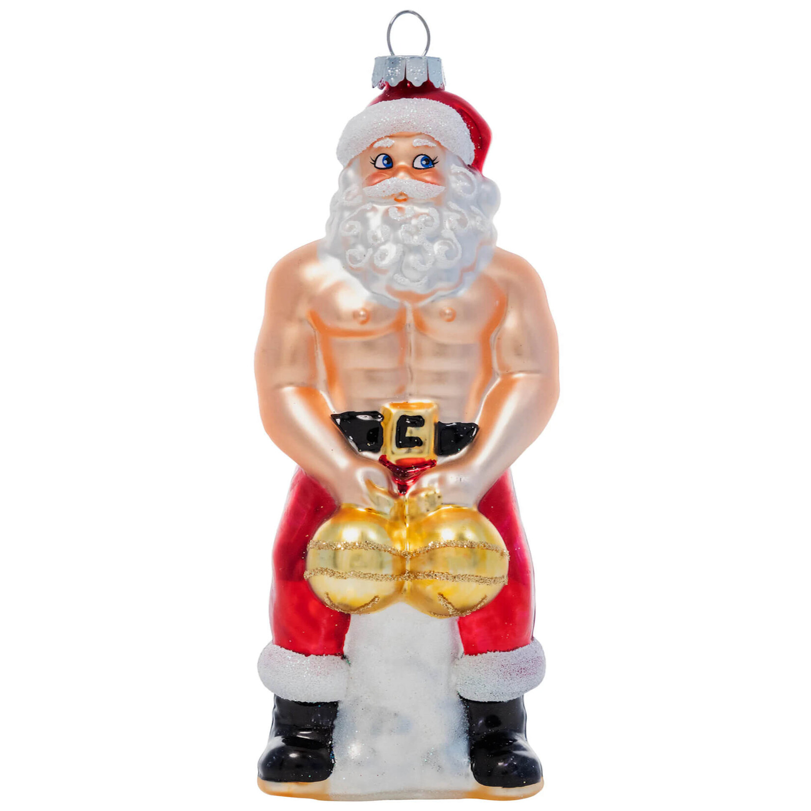 Cheeky Cheeky Pornament Big Balls Claus