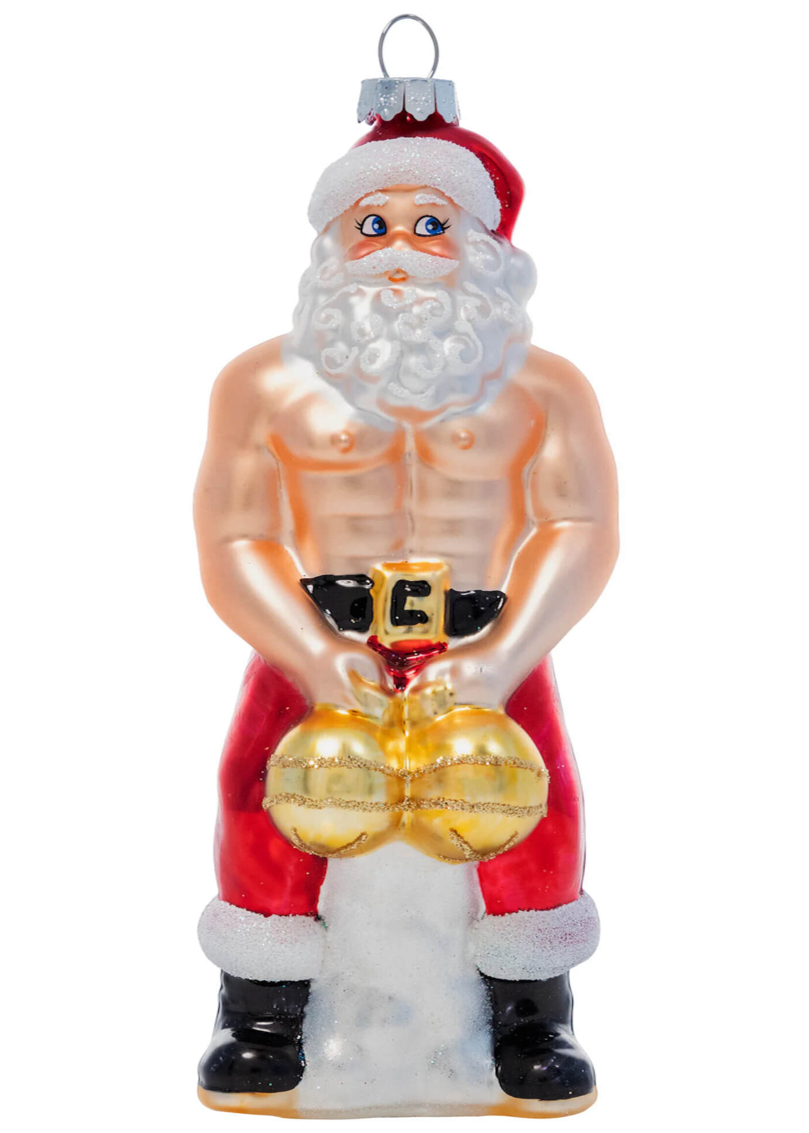 Cheeky Cheeky Pornament Big Balls Claus