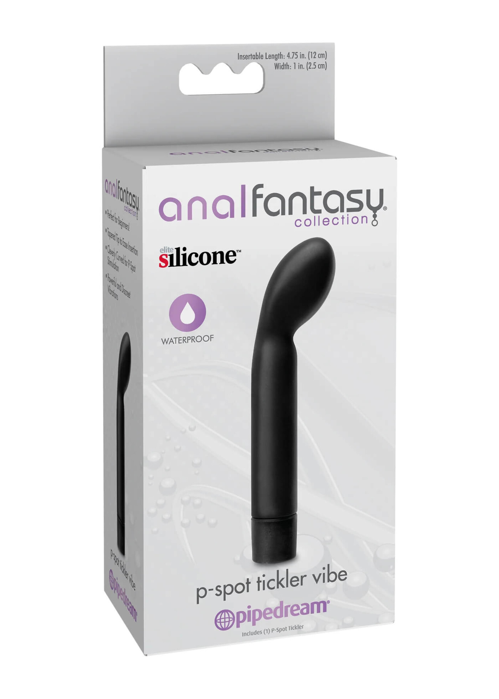Anal Fantasy Collection P-Spot Tickler Vibe - Black