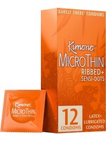Kimono Kimono MicroThin Ribbed + Sensi-Dots 12pk