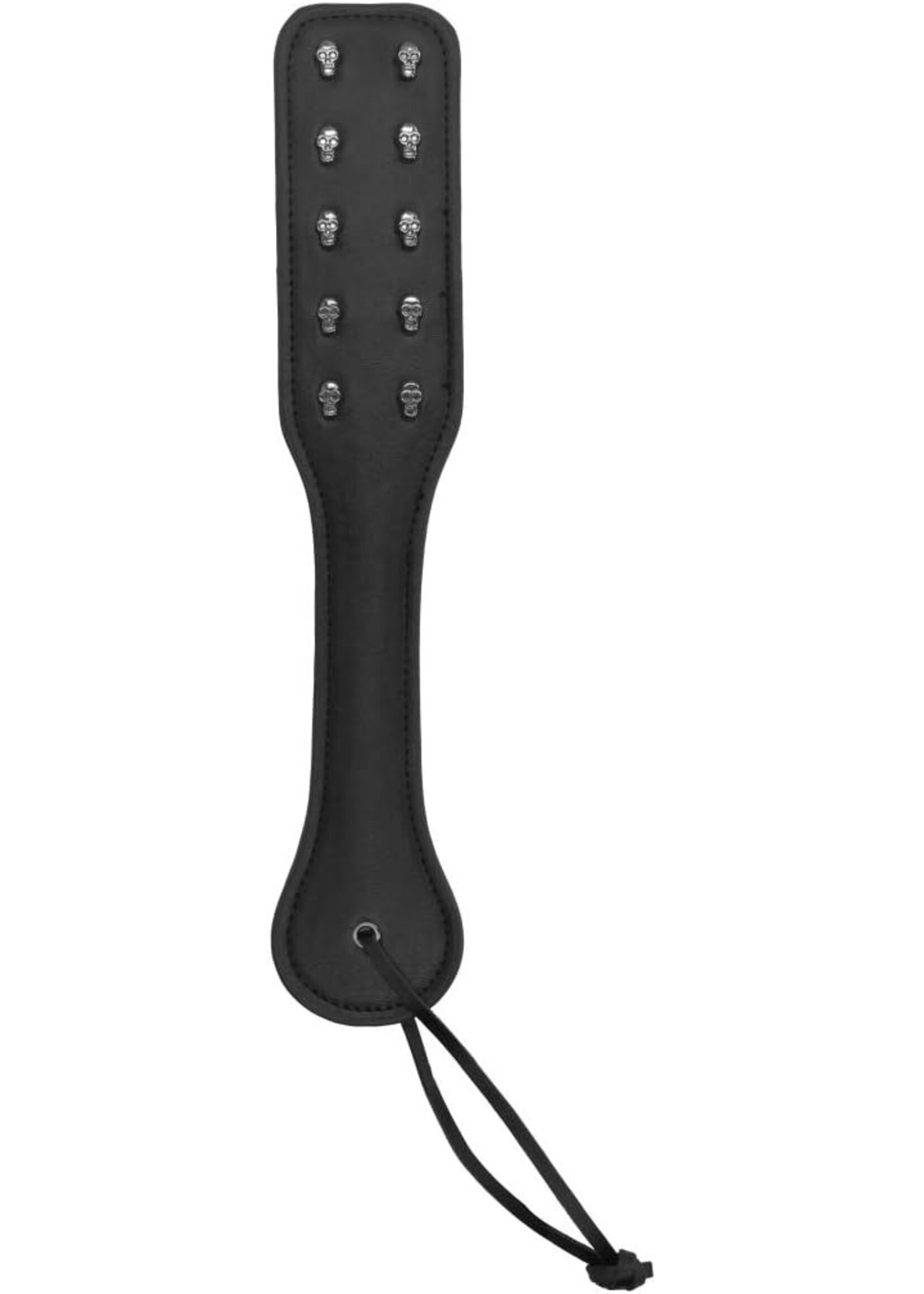 Ouch! Skulls & Bones Skull-Patterned Paddle Black